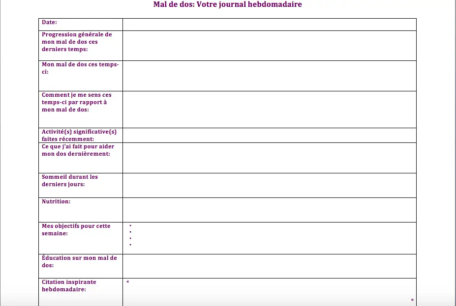 Tagebuch Rückenschmerzen Tagebuch Rückenschmerzen
