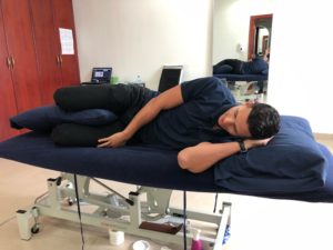sovestilling for at lindre spinal stenose