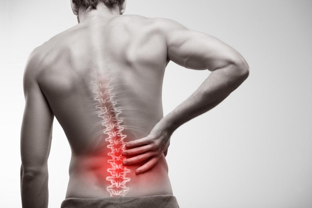 man with inflammatory low back pain