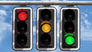 trafiklys som en analogi til intensiteten af udstrækning