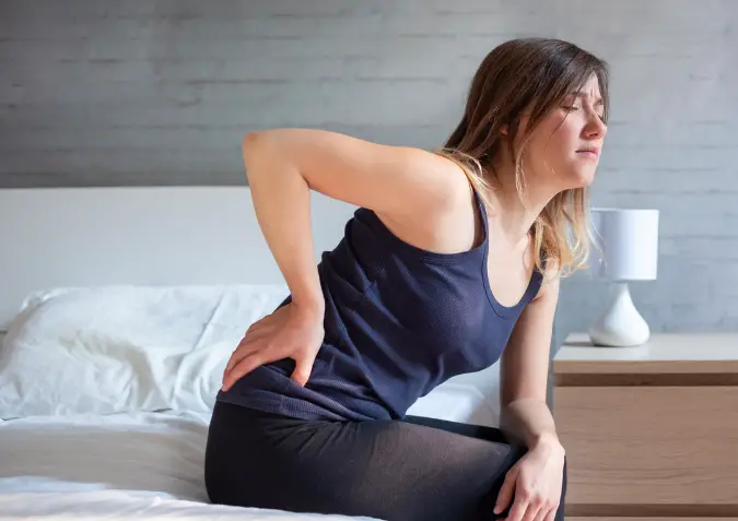 morning stiffness caused by hip pain