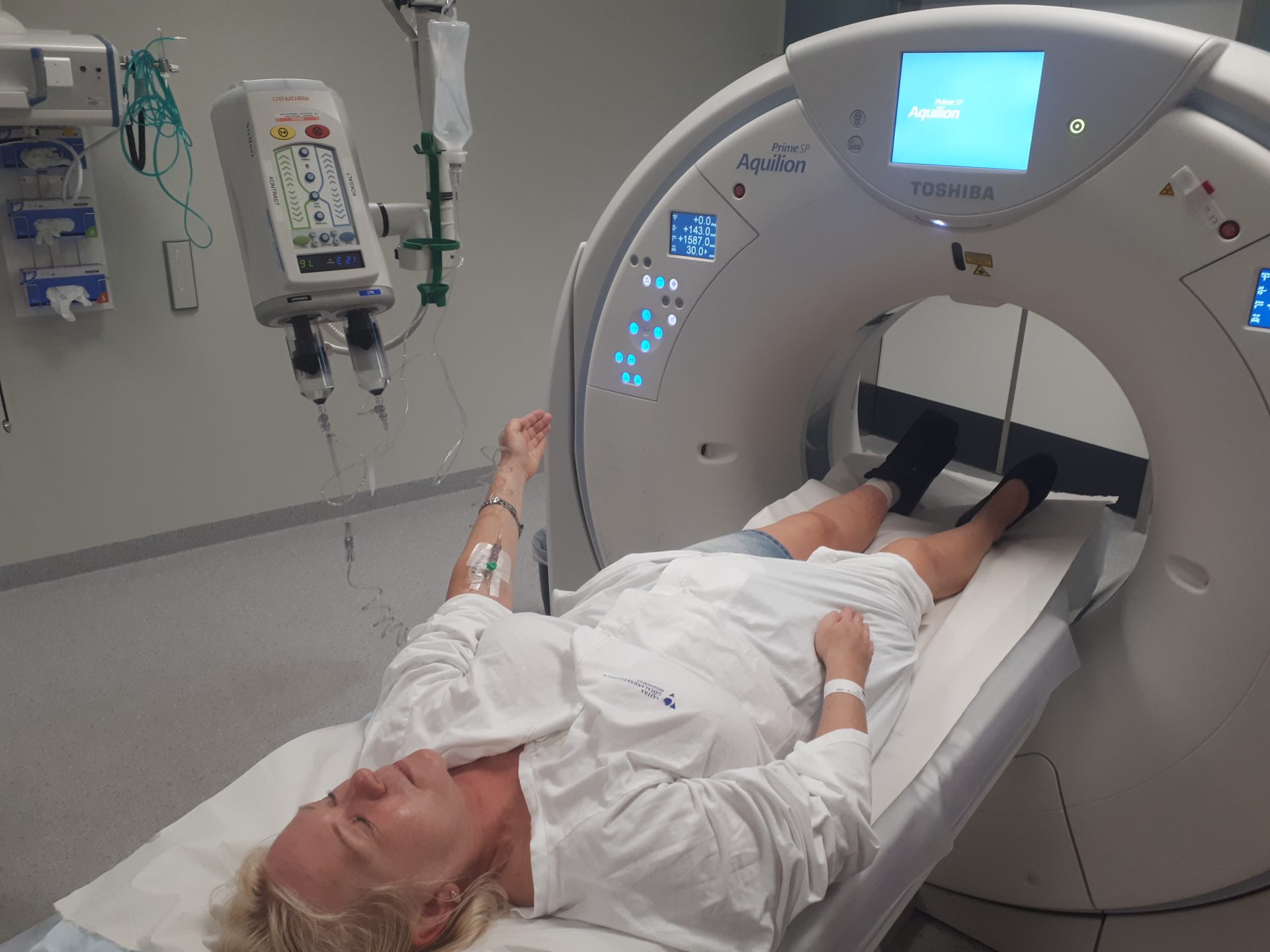 kontrastmiddel under lumbal scanning