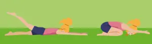 Mid back pain stretches