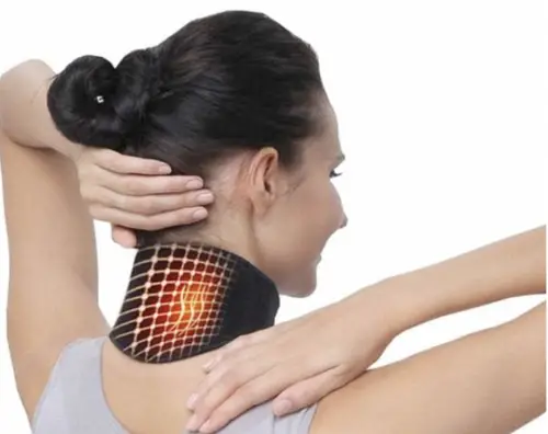 heated and magnetic cervical collar