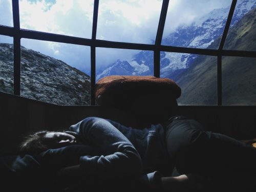 En person, der sover